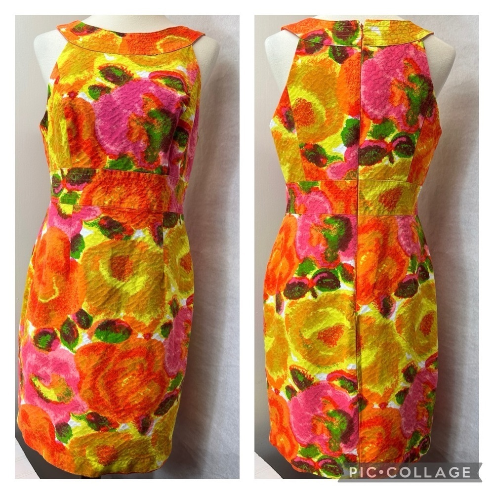 Muse floral sleeveless dress 12 Retro inspired